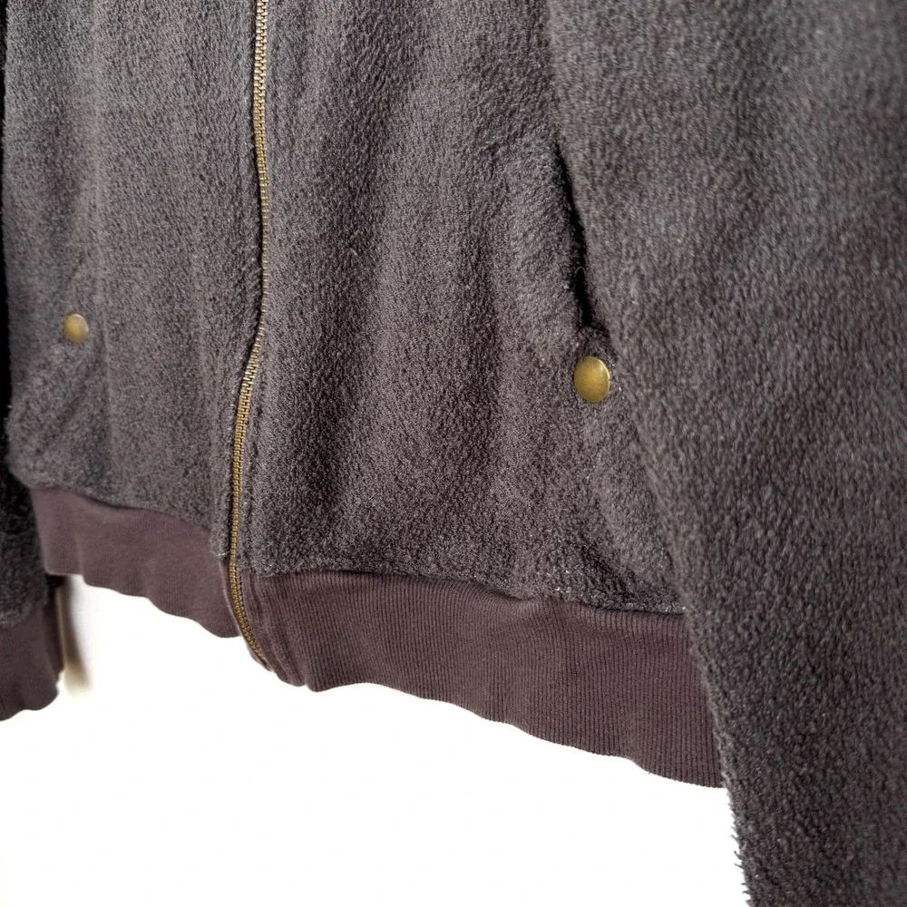 ROBERT GELLER Men's Small Brown Textured Bomber Jacket Size S